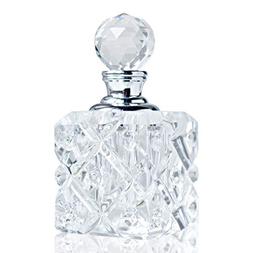 H&D Klare Vintage Kristall leere Mini nachfüllbare Parfümflasche Glas Lady Geschenk 5ml von H&D