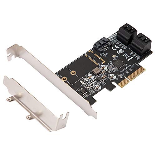 HD SATA III 6g 5 Ports Controller Card PCIe 3.0 x4 Expansion Card with Low Profile Bracket von H&D HYALINE & DORA