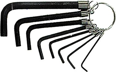 H&G Stiftschlüssel-Satz, 8 Stück, schwarz, HG771715 von H&G