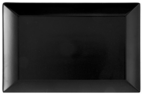 H&H 6625818 Boston-Teller aus Steinzeug, rechteckig, schwarz, 30 x 20, Keramik H&H 6625818 Boston-Teller aus Steinzeug, rechteckig, schwarz, 30 x 20, Keramik von H&H