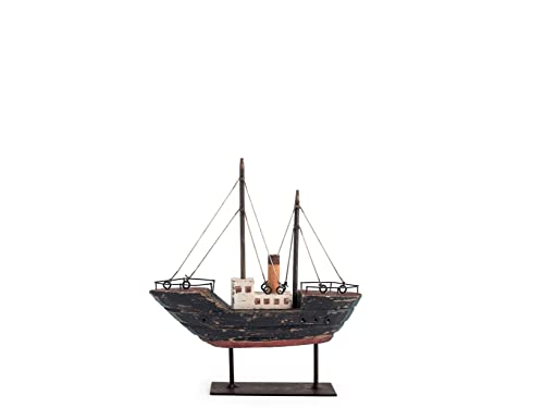 H&h egeo barca in legno, 18x4x19hcm von H&H