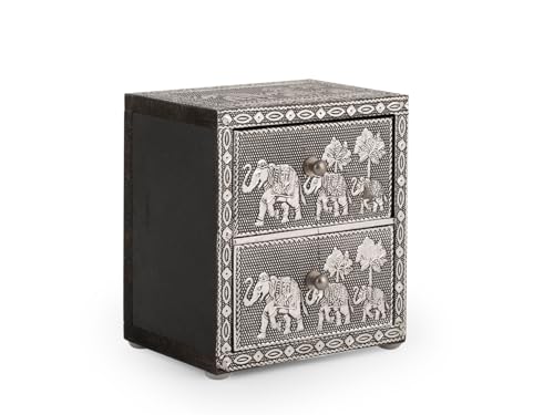 H&H Giaya Kommode aus Holz und Aluminium, 2-Sitzer, 7,5 x 10 cm von H&H