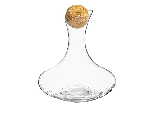 H&H Lara Decanter in Vetro Sonoro, Taglio Diagonale, 1,2Lt von H&H