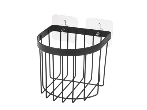 H&H Regal aus schwarz lackiertem Eisen – rundes und funktionales Design, 14 x 10 x 13 cm von H&H