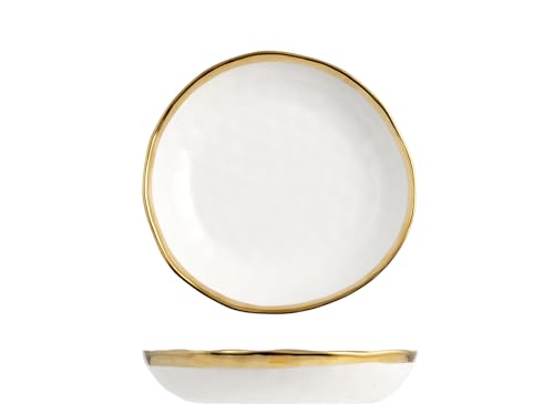 H&H Set 4 Piatti Fondi Gala In Porcellana Cm21 von H&H