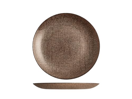 H&H Set 6 Piatti Frutta Regent Bronzo Glitter Cm21,5 von H&H