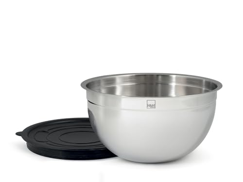 H&h mixing bowl in acciaio inox con coperchio cm 20 von H&H