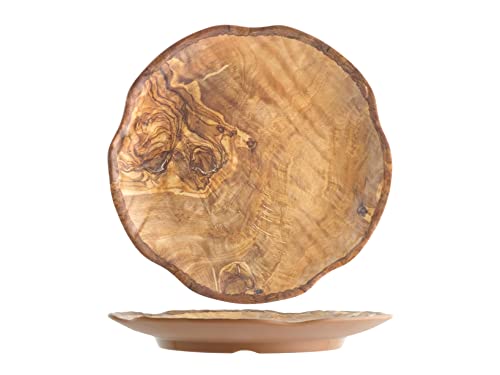 H&h piatto in melamina tondo decoro legno cm25,5 H&h piatto in melamina tondo decoro legno cm25,5 von H&H