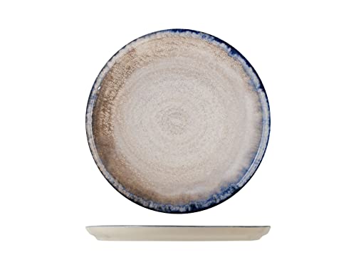 H&h set 12 piatti piani artisanal in stoneware blu cm 27 von H&H