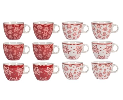 H&h set 12 tazze t in new bone china decoro grace cc230 von H&H