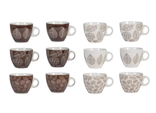 H&H Set 12 Tazze Te Michelle In New Bone China Senza Piatto Cc230 von H&H