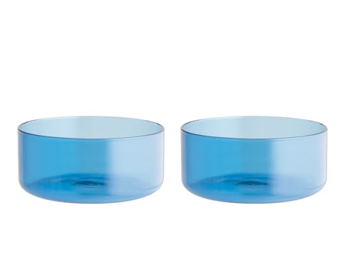H&h set 2 bowl daylight azzurro cm 11,5x5 von H&H