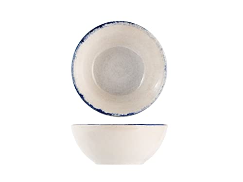 H&h set 24 ciotoline artisanal in stoneware blu cm 10 von H&H