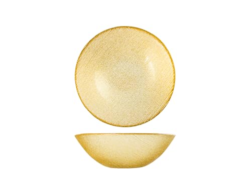 H&h set 6 bowl charm gold glitter cm 15 von H&H