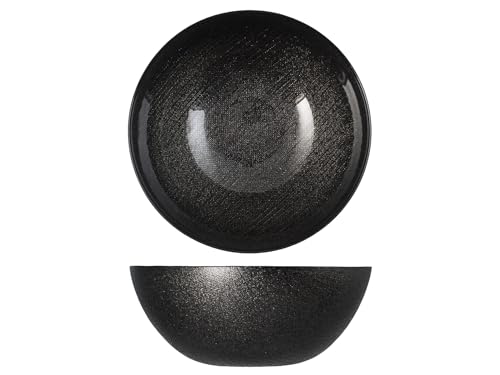 H&h set 6 bowl charme black glitter cm 22 von H&H