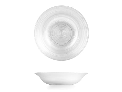 H&h set 6 piatti fondi circle in vetro cm 22,5 von H&H