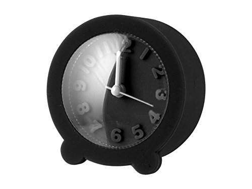 H&h sveglia tonda in gomma, 8 cm, nero H&h sveglia tonda in gomma, 8 cm, nero von H&H