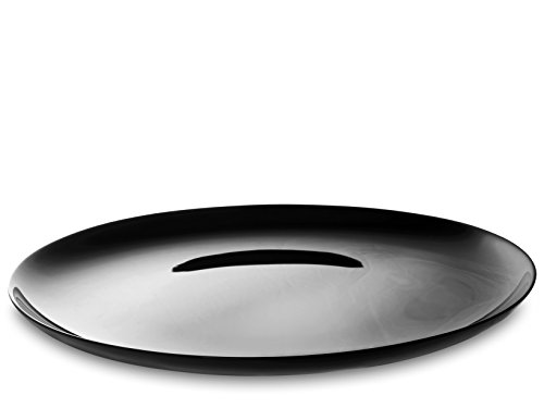 Piatto pizza premiere in vetro opale nero cm 32 von H&H