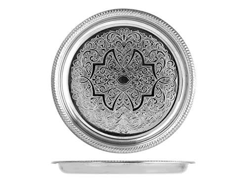 Sotto Bicchiere San Marco In Acciaio Inox Damascato Cm 10 von H&H