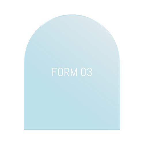Glas Bodenplatte Funkenschutz Viereck Form mit Halbkreis 100x120cm 6mm Stärke mit Silikon Schmutzlippe ESG Einscheibensicherheitsglas für Kamin und Ofen Facettenschliff Klarglas von H&M Germany