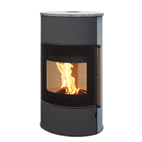 H&M Kaminofen Mango 2.0 gussgrau Speckstein 8kw Holzofen Speicher modern große Sichtscheibe aufgesetzt 8kw grauer stahlkorpus H&M Kaminofen Mango 2.0 gussgrau Speckstein 8kw Holzofen Speicher modern große Sichtscheibe aufgesetzt 8kw grauer stahlkorpus von H&M Germany