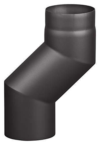 Rauchrohr Ø150mm Versatzbogen 120mm schwarz metallic Ofenrohr Kaminrohr Rauchrohr Ø150mm Versatzbogen 120mm schwarz metallic Ofenrohr Kaminrohr von H&M Germany