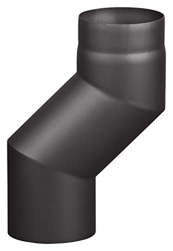 Rauchrohr Ø150mm Versatzbogen 120mm schwarz metallic Ofenrohr Kaminrohr von H&M Germany