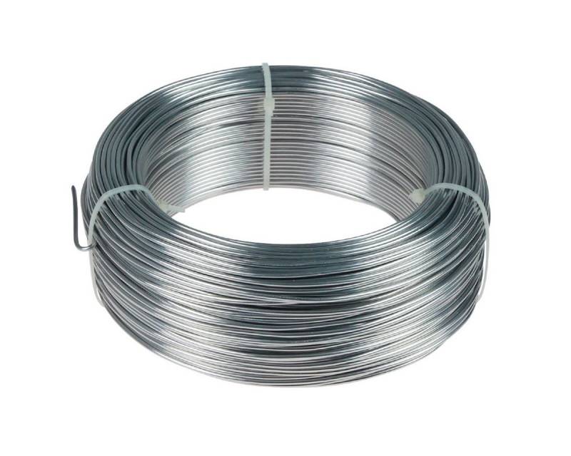 H&R The wire man Basteldraht Aluminiumdraht Silber 2mm 118m 1kg Schmuckdraht Basteldraht von H&R The wire man