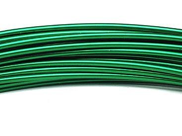 FLORISTEN - ALUMINIUM-DRAHT Ø2mm x 12m ROLLE, Deko Deco, Farbe: Grün / Green von H&R
