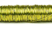 FLORISTEN - DECOLACKDRAHT Ø 0,3mm x 50m, Deko, Farbe: Limone / Lemon von H&R