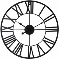 Wanduhr Römische Ziffern Schwarz H&s Collection von H&S COLLECTION