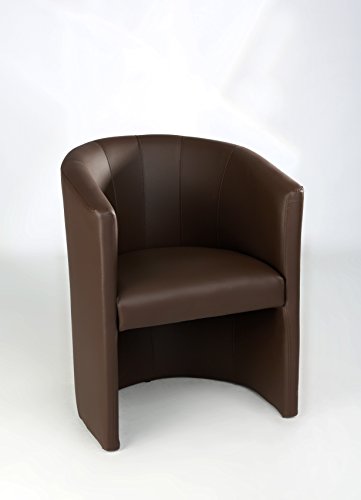 H&S Design Cocktailsessel Sessel Clubsessel Loungesessel Club Möbel Bürosessel Praxismöbel Farbe Braun Kunstleder für alle Zimmer Neu !! von h&s