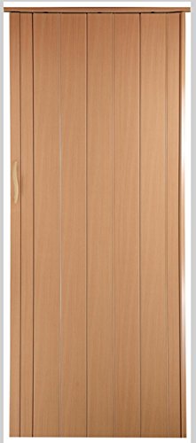 Falttür Schiebetür Tür buche farben Höhe 202 cm Einbaubreite bis 84 cm Doppelwandprofil Neu von H&S