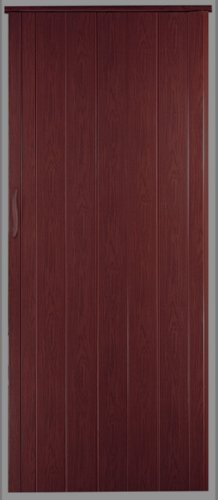 Falttür Schiebetür Tür mahagoni farben Höhe 202 cm Einbaubreite bis 109 cm Doppelwandprofil Neu von H&S