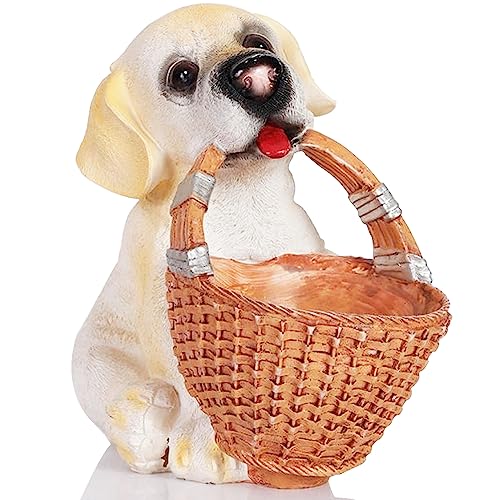 H&W Hunde-Bonbongeschirr,Niedliche Schlüsselschale für Den Eingangstisch,Hundekorb Statue,Harz Tier Skulpturen Home Dekorationen,Lustige Schlüsselhalter Schale,Diverses Container Aufbewahrungskorb H&W Hunde-Bonbongeschirr,Niedliche Schlüsselschale für Den Eingangstisch,Hundekorb Statue,Harz Tier Skulpturen Home Dekorationen,Lustige Schlüsselhalter Schale,Diverses Container Aufbewahrungskorb von H&W