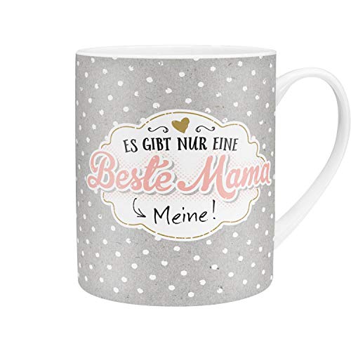 H:) PPY life XL-Tasse Motiv "Mama" | Große Tasse aus Porzellan, Jumbo-Tasse, 60 cl, Tasse mit Spruch | Geschenk Mama, Muttertagsgeschenk | 45762 von H:)PPY life