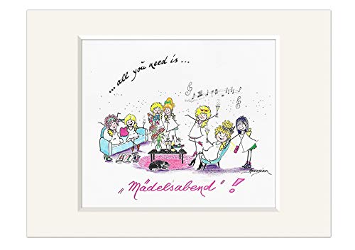 H. Brosien Bild Glücksengelchen Mädelsabend 30cm Frauen Freundschaft Kunstdruck H. Brosien Bild Glücksengelchen Mädelsabend 30cm Frauen Freundschaft Kunstdruck von H. Brosien