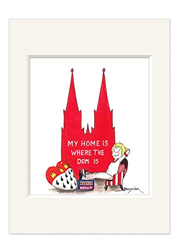 H. Brosien Bild Köln Engelchen My Home ist Where The Dom is Kunstdruck 30x24cm von H. Brosien