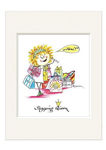 Passepartout Bild ~ Shopping Queen ~ Glücksengel Engel Prinzessin Druck 24x30 Passepartout Bild ~ Shopping Queen ~ Glücksengel Engel Prinzessin Druck 24x30 von H. Brosien