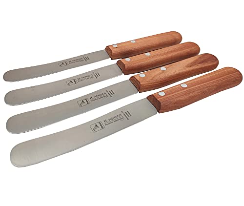 4 Solinger Buckelsmesser Kirsche Herder Solingen Frühstücksmesser Brötchenmesser Buttermesser 21,5 cm Spezialstahl 1,5mm stark rostfrei echter Handabzug 4 Solinger Buckelsmesser Kirsche Herder Solingen Frühstücksmesser Brötchenmesser Buttermesser 21,5 cm Spezialstahl 1,5mm stark rostfrei echter Handabzug von H. Herder