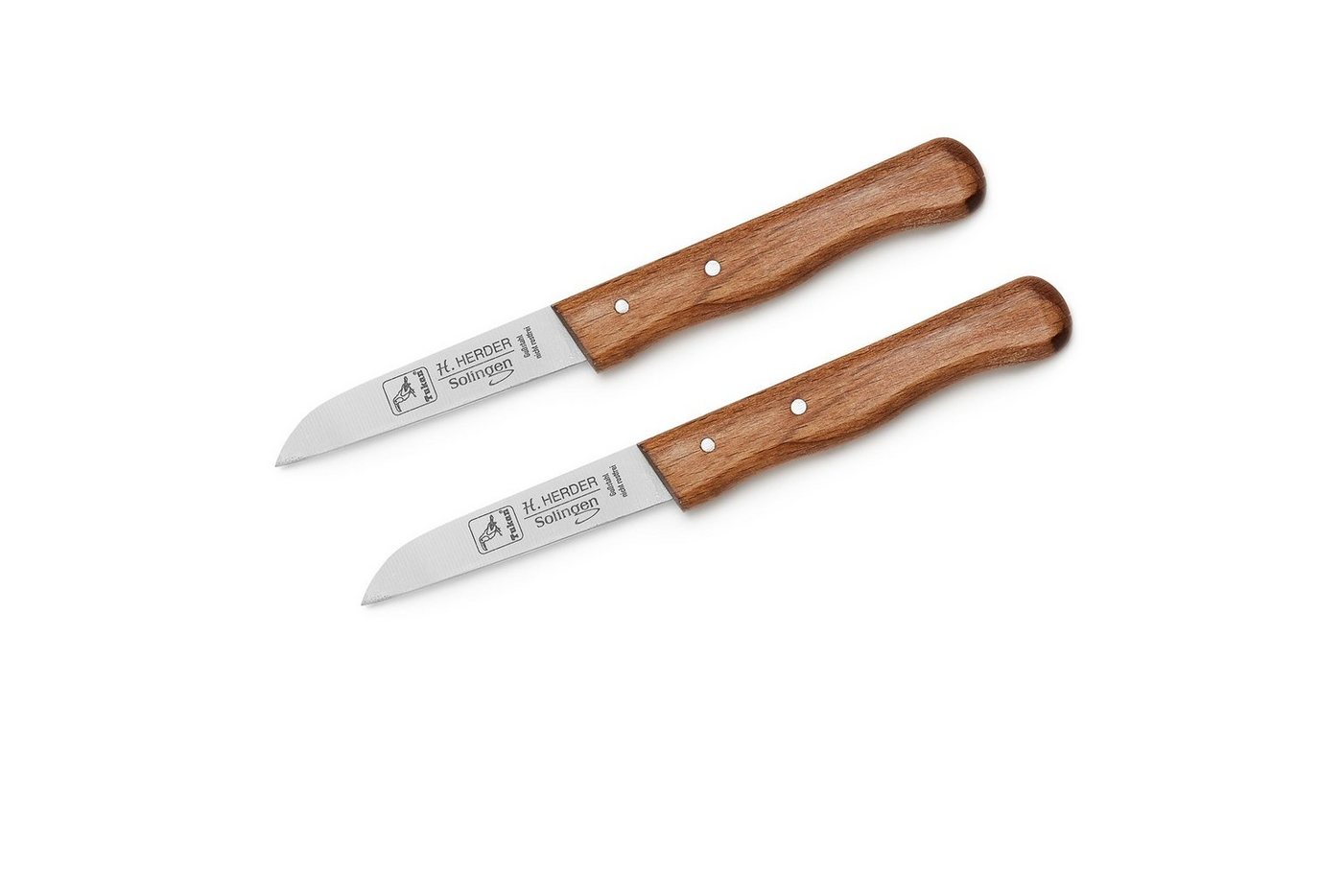 H. Herder Universalküchenmesser 2er-Set Küchenmesser Buchenholz 3" gerade - nicht rostfrei, Klinge aus Gussstahl (nicht rostfrei), Griff aus Buchenholz H. Herder Universalküchenmesser 2er-Set Küchenmesser Buchenholz 3" gerade - nicht rostfrei, Klinge aus Gussstahl (nicht rostfrei), Griff aus Buchenholz von H. Herder