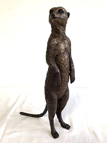 H. Packmor GmbH Bronzefigur lebensechtes Erdmännchen Braun von H. Packmor GmbH