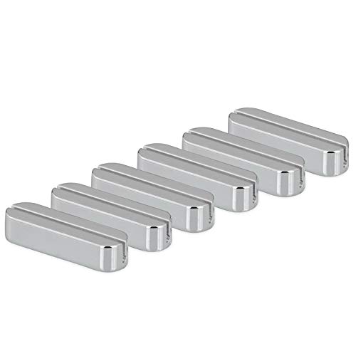 H.Bauer jun. Messerbänkchen Set 6-teilig - versilberte Besteckbänkchen aus Metall, glatt poliert & anlaufgeschützt, edle Messerablage für Festtafel, Dinner & Gastronomie von H.Bauer jun.