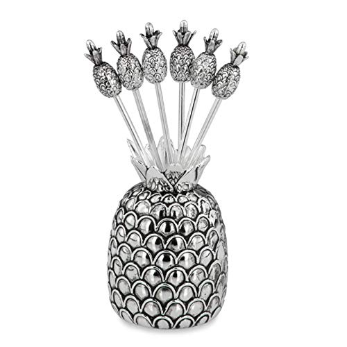 H.Bauer jun. versilbertes Käsepicker Set 7-teilig in Ananas-Form - Wiederverwendbare Partypicker für Käse, Oliven oder Früchte H.Bauer jun. versilbertes Käsepicker Set 7-teilig in Ananas-Form - Wiederverwendbare Partypicker für Käse, Oliven oder Früchte von H.Bauer jun.
