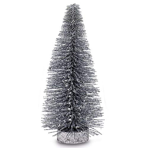 Kleiner Tannenbaum - Deko Glitzerbaum - dunkel-Silber Ø 9 cm Metall-Kunststoff Höhe 20 cm Kleiner Tannenbaum - Deko Glitzerbaum - dunkel-Silber Ø 9 cm Metall-Kunststoff Höhe 20 cm von H.Bauer jun.