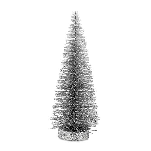 großer Tannenbaum - Deko Glitzerbaum - hell-Silber Ø 10 cm Metall-Kunststoff Höhe 25 cm großer Tannenbaum - Deko Glitzerbaum - hell-Silber Ø 10 cm Metall-Kunststoff Höhe 25 cm von H.Bauer jun.