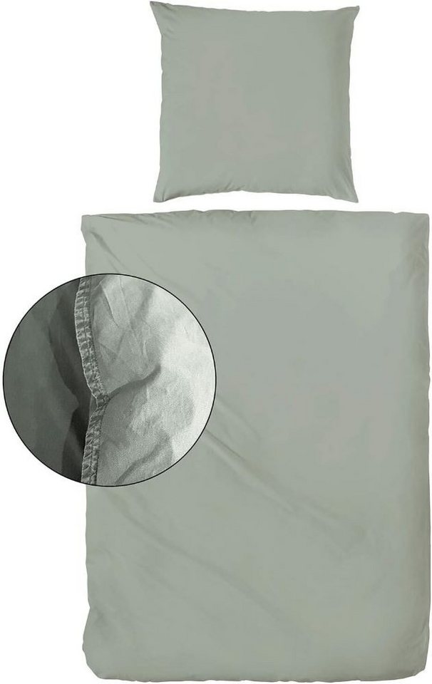 H.G. Hahn Haustextilien Bettwäsche Unifarbene Renforce-Bettwäsche stonewashed H.G. Hahn 123061, Baumwolle, 100% Baumwolle H.G. Hahn Haustextilien Bettwäsche Unifarbene Renforce-Bettwäsche stonewashed H.G. Hahn 123061, Baumwolle, 100% Baumwolle von H.G. Hahn Haustextilien