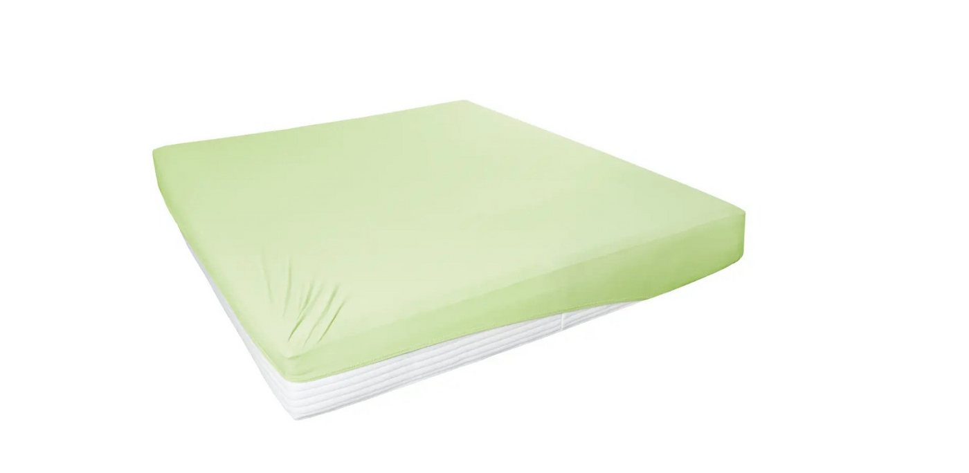 H.G. Hahn Haustextilien Spannbettlaken H. G. Hahn-Haustextilien Spannbetttuch 100 x 200 cm Anthrazit, Mischmaterial (95% Baumwolle, 5% Elasthan), Rundum Gummizug von H.G. Hahn Haustextilien