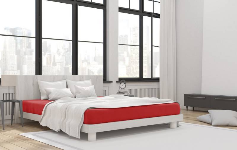 H.G. Hahn Haustextilien Spannbettlaken H.G. Hahn Spannbetttuch Primera Jersey, Baumwollmischung, Gummizug: rundum, (1 Stück) von H.G. Hahn Haustextilien