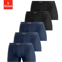 H.I.S Boxer "Boxershorts für Herren", (Packung, 5 St.), mit Steifen und Logo im Bund von H.I.S